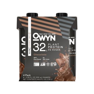 OWYN&trade; 4-Pack 11.5 fl. oz. Pro Elite 32g Plant Protein Shakes in Chocolate