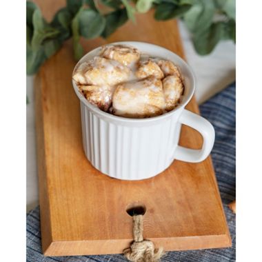 CorningWare&reg; 20-Ounce Mug with Venting Plastic Cover. View a larger version of this product image.