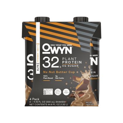 OWYN&trade; 4-Pack 11.5 fl. oz. Pro Elite 32g No Nut Butter Cup Plant Protein Shakes