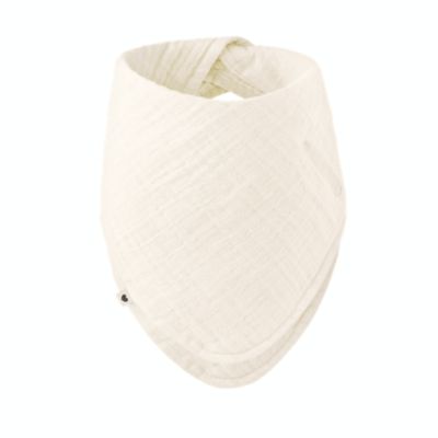 Bibs Organic Muslin Cotton Bandana Bib In Ivory