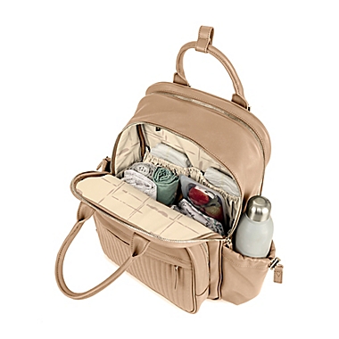 JuJuBe&reg; Million Pockets Deluxe Backpack Diaper Bag in Driftwood. View a larger version of this product image.