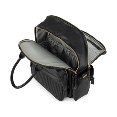 JuJuBe&reg; Million Pockets Deluxe Backpack Diaper Bag in Black. View a larger version of this product image.