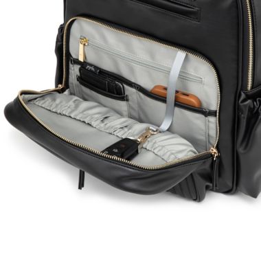 JuJuBe&reg; Million Pockets Deluxe Backpack Diaper Bag in Black. View a larger version of this product image.