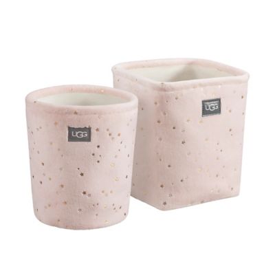 UGG&reg; Avery Storage Bins in Pink Shell (Set of 2)