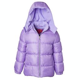Pink Platinum® Rip Stop Puffer Jacket in Lilac