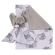 Disney Dumbo 2-Piece Sherpa Baby Blanket &amp; Security Blanket in Grey