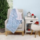 Alternate image 5 for Disney&reg; Mickey Mouse Christmas Sherpa Baby Blanket in Light Blue