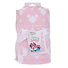Alternate image 2 for Disney&reg; Minnie Mouse Christmas Sherpa Baby Blanket in Pink