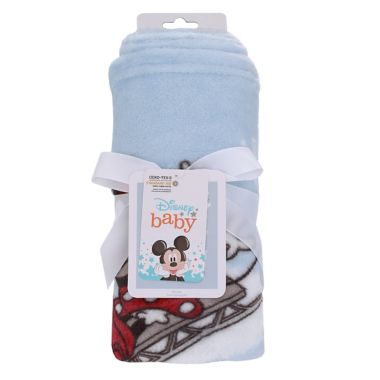 Disney&reg; Mickey &amp; Minnie Mouse "Oh, What Fun!" Christmas Baby Blanket. View a larger version of this product image.