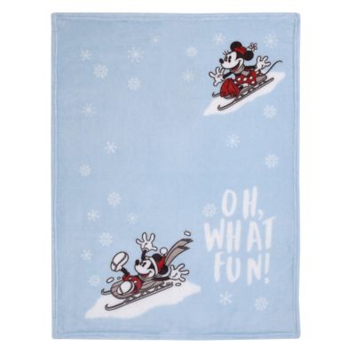Disney&reg; Mickey &amp; Minnie Mouse &quot;Oh, What Fun!&quot; Christmas Baby Blanket