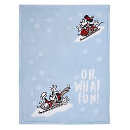 Disney® Mickey & Minnie Mouse "Oh, What Fun!" Christmas Baby Blanket