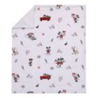 Alternate image 1 for Disney&reg; Mickey &amp; Minnie Mouse Christmas Sherpa Baby Blanket in White