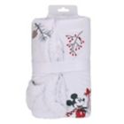 Alternate image 4 for Disney&reg; Mickey &amp; Minnie Mouse Christmas Sherpa Baby Blanket in White