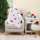 Alternate image 5 for Disney&reg; Mickey &amp; Minnie Mouse Christmas Sherpa Baby Blanket in White