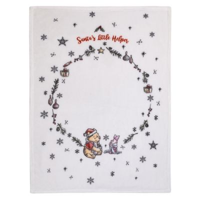 Disney&reg; Winnie the Pooh &quot;Santa&#39;s Little Helper&quot; Christmas Baby Blanket