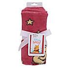 Alternate image 3 for Disney&reg; Winnie the Pooh &quot;My First Christmas&quot; Baby Blanket in Red