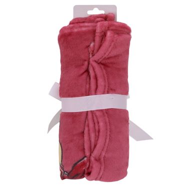 Disney&reg; Winnie the Pooh &quot;My First Christmas&quot; Baby Blanket in Red. View a larger version of this product image.