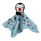 Alternate image 1 for NoJo&reg; Penguin Christmas 2-Piece Sherpa Baby Blanket &amp; Security Blanket Set in Blue