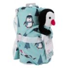 Alternate image 9 for NoJo&reg; Penguin Christmas 2-Piece Sherpa Baby Blanket &amp; Security Blanket Set in Blue