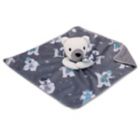 Alternate image 2 for NoJo&reg; Polar Bear Winter Sherpa Baby Blanket &amp; Security Blanket in Grey