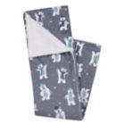Alternate image 3 for NoJo&reg; Polar Bear Winter Sherpa Baby Blanket &amp; Security Blanket in Grey