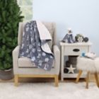 Alternate image 6 for NoJo&reg; Polar Bear Winter Sherpa Baby Blanket &amp; Security Blanket in Grey