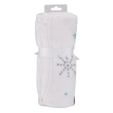 NoJo&reg; Penguin Let It Snow Polyester Photo Op Baby Blanket in White. View a larger version of this product image.