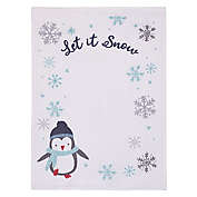 NoJo&reg; Penguin Let It Snow Polyester Photo Op Baby Blanket in White