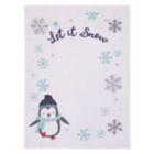 Alternate image 0 for NoJo&reg; Penguin Let It Snow Polyester Photo Op Baby Blanket in White