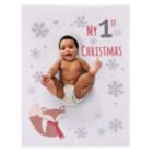 Alternate image 1 for NoJo&reg; My 1st Christmas Polyester Photo Op Baby Blanket in White