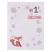 NoJo&reg; My 1st Christmas Polyester Photo Op Baby Blanket in White