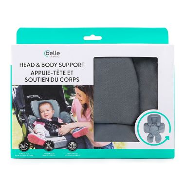 Belle ON THE GO Head and Body Support in Grey. View a larger version of this product image.