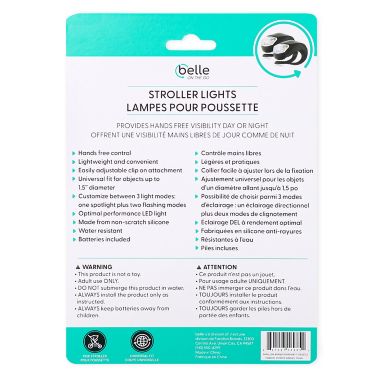 Belle ON THE GO 2-Pack Stroller Lights. View a larger version of this product image.
