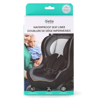 Belle ON THE GO Waterproof Car Seat Liner in Black. View a larger version of this product image.
