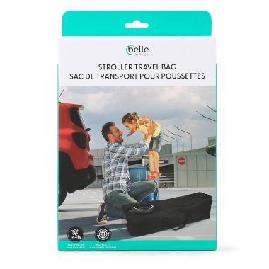 Belle ON THE GO Umbrella Stroller Travel Bag in Black. View a larger version of this product image.