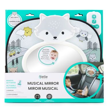 Belle ON THE GO Woodland Musical Car Seat Rear Facing Mirror. View a larger version of this product image.