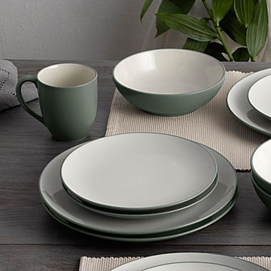 Noritake&reg; Colorwave Coupe 16-Piece Dinnerware Set in Green. View a larger version of this product image.