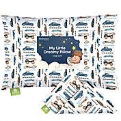 KeaBabies&trade; Vroom Toddler Pillowcase in White/Blue