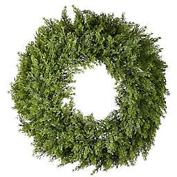 National Tree Company® 24-Inch Arborvitae Christmas Wreath in Green