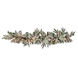 National Tree Company® 4-Foot Pre-Lit Frosted Colonial Christmas Garland