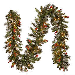 Natural Tree Company® 9-Foot Pre-Lit Wintry Pine Christmas Garland