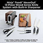 Alternate image 3 for Ninja&trade; Foodi&trade; NeverDull&trade; Premium Wood Series 13-Piece Knife Block Set