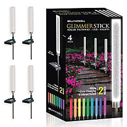 Bell + Howell Glimmer Stick Pathway Lights (Set of 4)