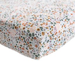 Little Unicorn® Cotton Muslin Fitted Sheet in Pressed Petals