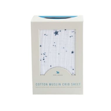 Little Unicorn&reg; Cotton Muslin Fitted Sheet in Shooting Stars. View a larger version of this product image.
