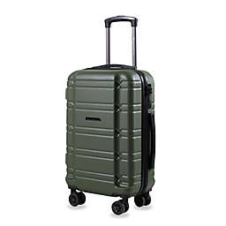 American Green Travel Allegro S 20-Inch Carry On TSA Lock Spinner Luggage in Olive