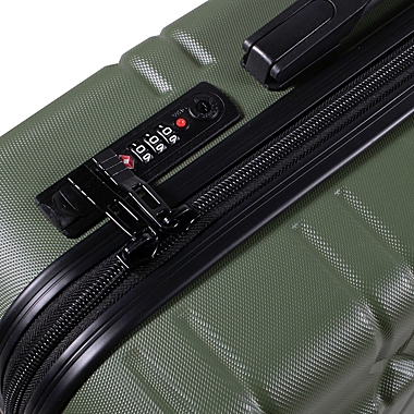American Green Travel Allegro S 20-Inch Carry On TSA Lock Spinner Luggage in Olive. View a larger version of this product image.