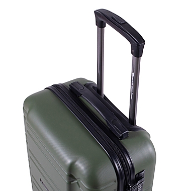 American Green Travel Allegro S 20-Inch Carry On TSA Lock Spinner Luggage in Olive. View a larger version of this product image.