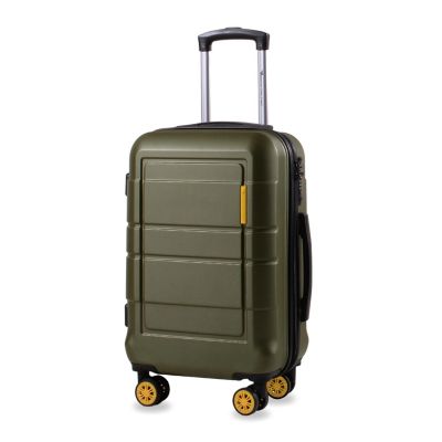American Green Travel Andante S 20-Inch Hardside Spinner Carry On Luggage in Olive