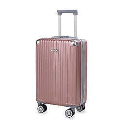 American Green Travel Bradford 20-Inch Carry On Spinner Luggage in Silver
